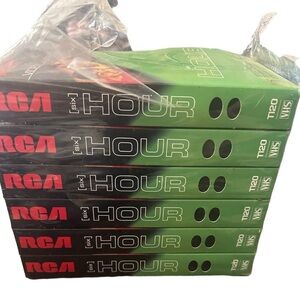 6 RCA Blank VHS Video Cassette Tapes T-120 6 Hour NEW